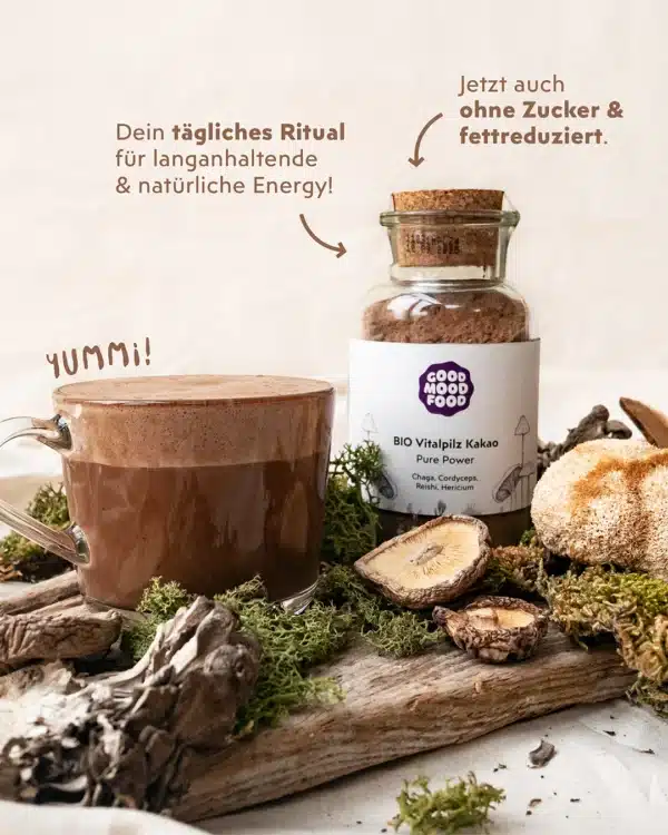 Vitalpilz Kakao Pure Power Infografik