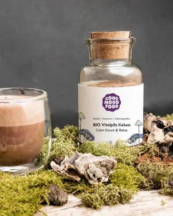 Vitalpilz Kakao im Glas - Calm Down & Relax