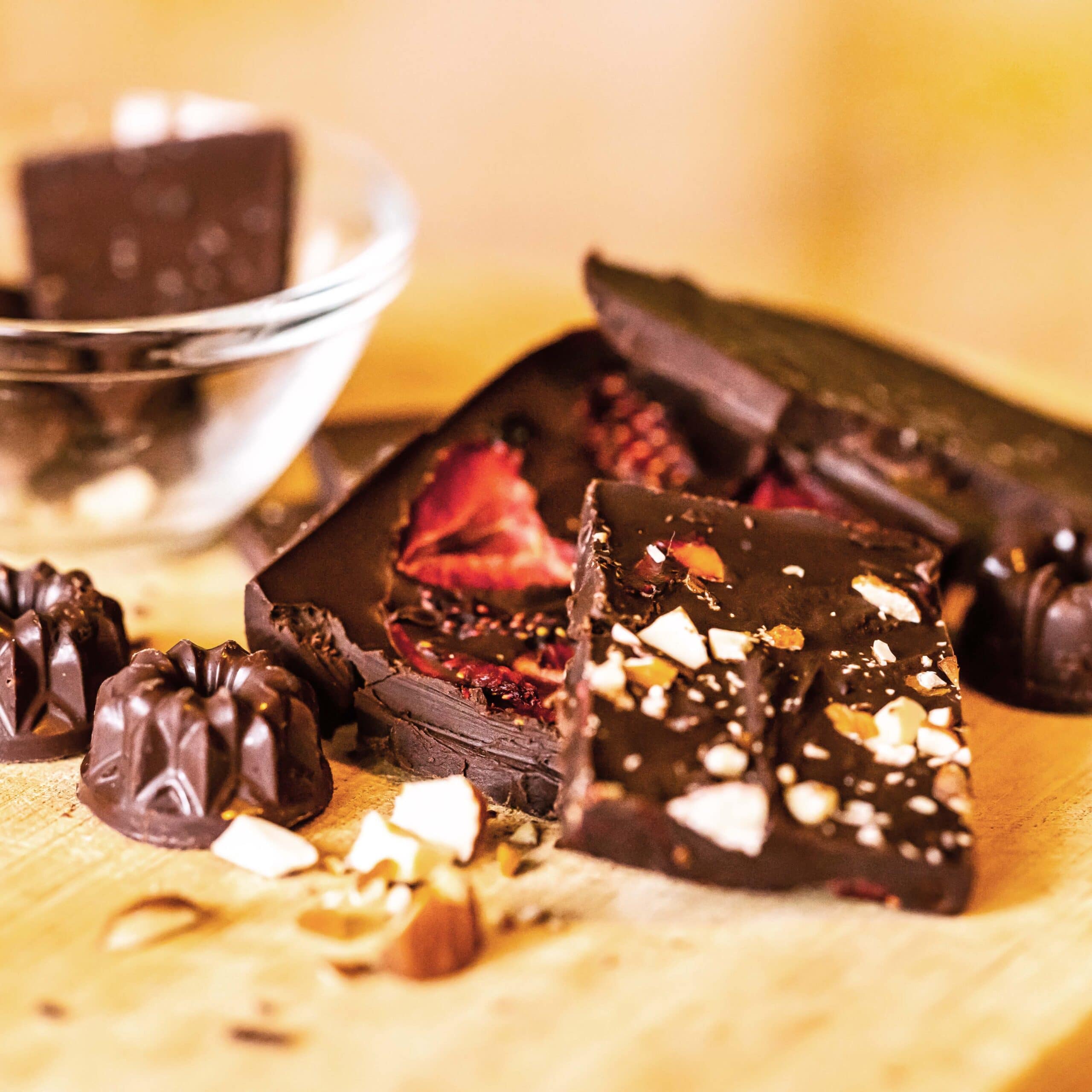 Rezepte Rohkakao und Früchte