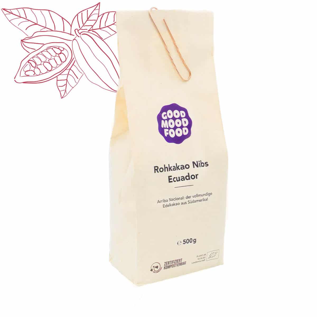 Rohkakao Nibs aus Ecuador