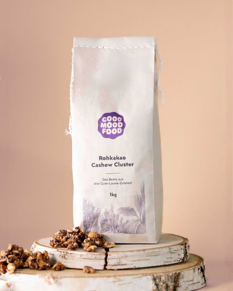 Bio Rohkakao Cashew Cluster, 1kg Cashew Cluster - der Superfood Snack