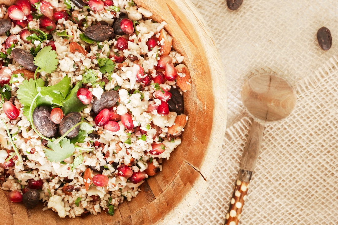 Rohkakao Bohnen Salat