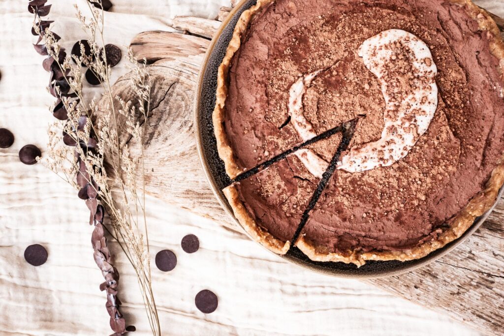 glutenfreie vegane Schokotarte