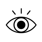 Wirkungs-Icon belebend Auge