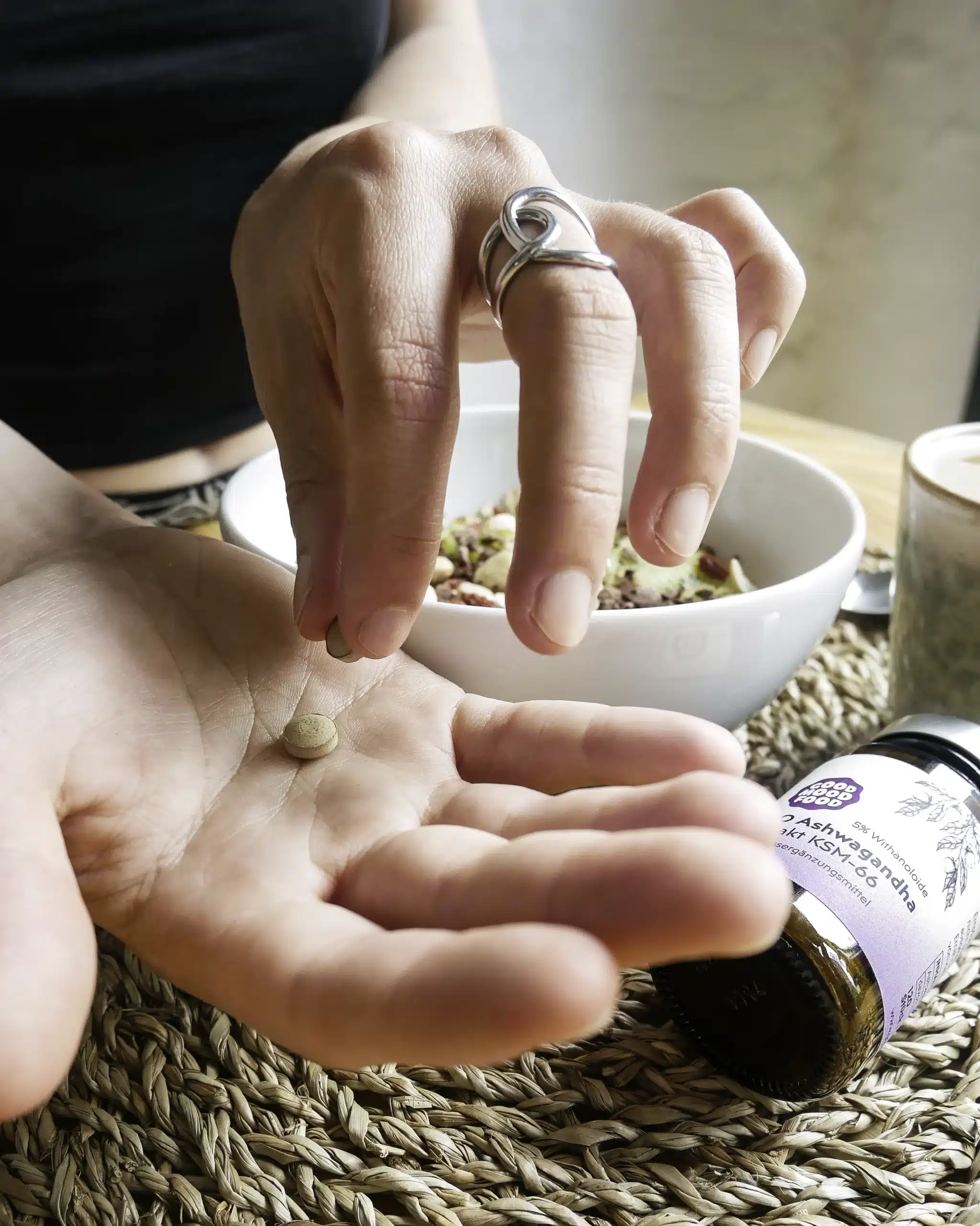 Einnahme von Ashwagandha Tabletten