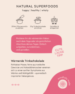 Rückseite Sinnliche Reise Anwendung