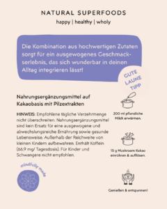 Mushroom Kakao 2.0 Calm Down & Relax kaufen, Anwendung V3