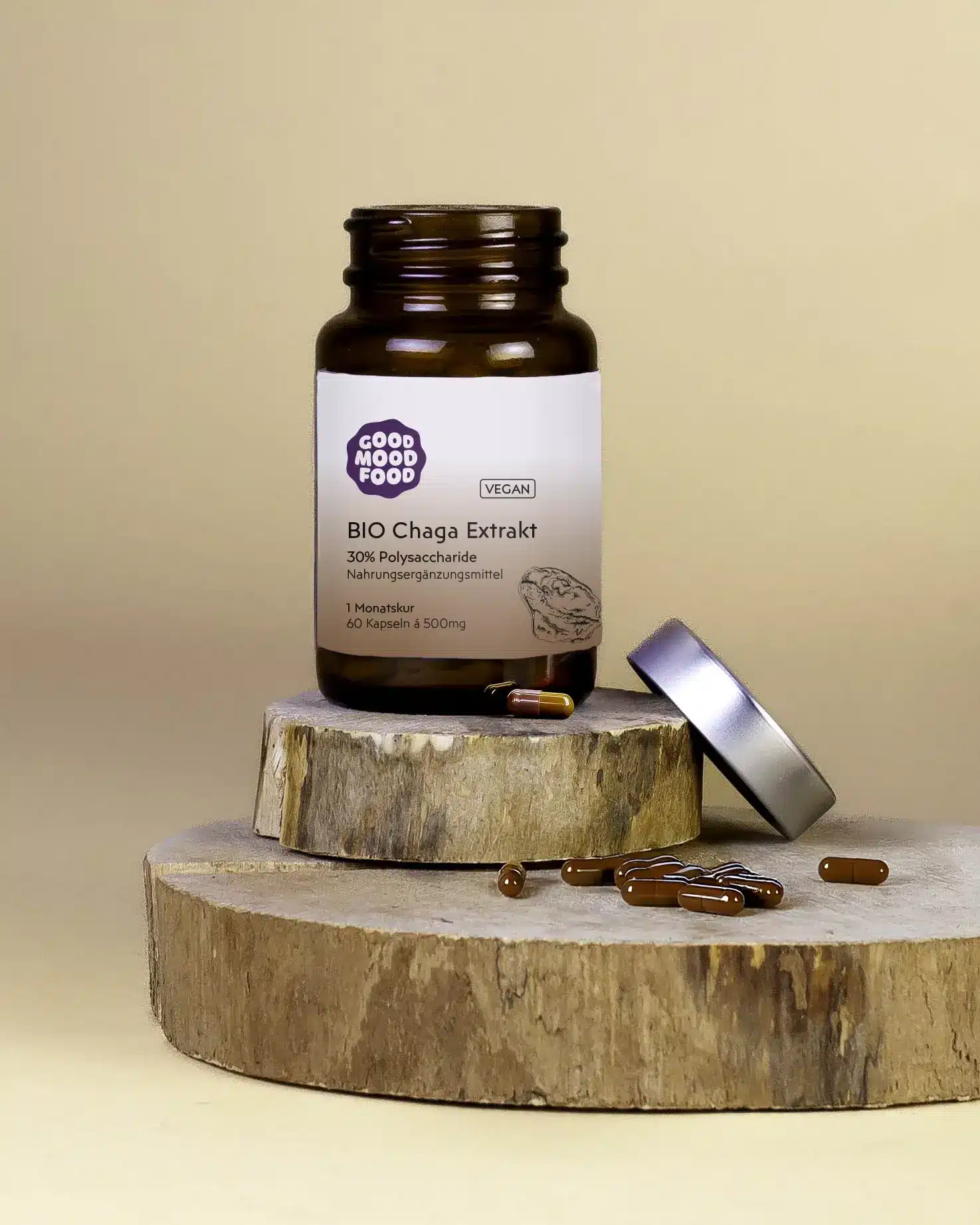 Bio Vitalpilz Extrakt Chaga Kapseln